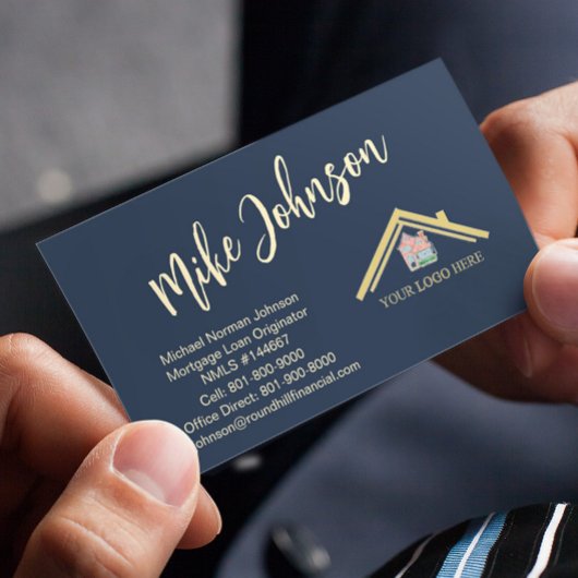 住宅モダンローンプロフェッショナルロゴQRコード 名刺