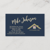 住宅モダンローンプロフェッショナルロゴQRコード 名刺 (正面)