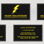 住宅モダン電ミニマル気工事士、稲妻 名刺