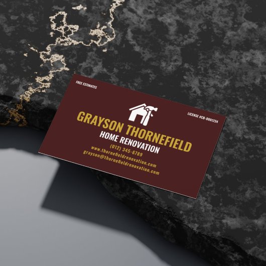 住宅リノベーション総合請負業者ボールドマロン 名刺