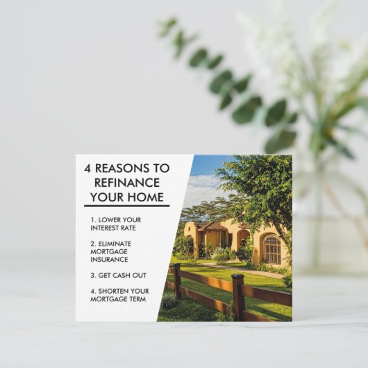 住宅ローン会社のマーケティングの再融資 カード (スタンド正面)