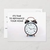 住宅ローン会社の広告ポストカードの再融資 ポストカード (正面/裏面)