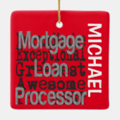 住宅ローン処理業者の並外カスタム セラミックオーナメント (裏面)