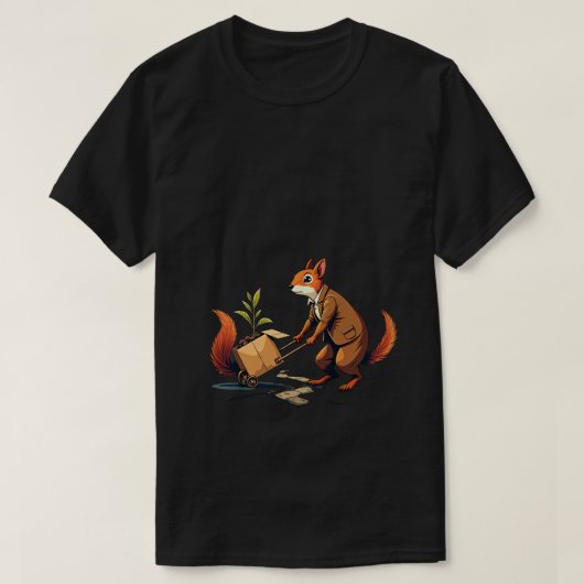 住宅価格不安奮闘ミニホームデザイン Tシャツ (デザイン正面)