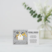 住宅修理ロゴ |鋼ねじ 名刺 (スタンド正面)