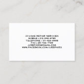 住宅修理用便利屋名刺 名刺 (裏面)