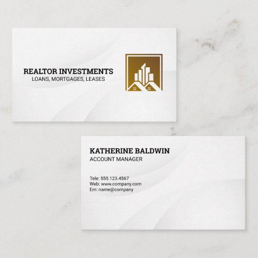 住宅及び商業実在財産 名刺 (正面/裏面)