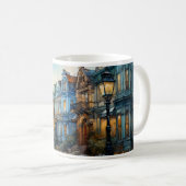 住宅地の油彩画 コーヒーマグカップ (正面右)