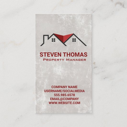 住宅地実在ロゴ 名刺 (正面)