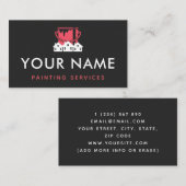 住宅地絵を描産の手利師ミニマル師 名刺 (正面/裏面)