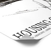 住宅墜落 ポスター (角)