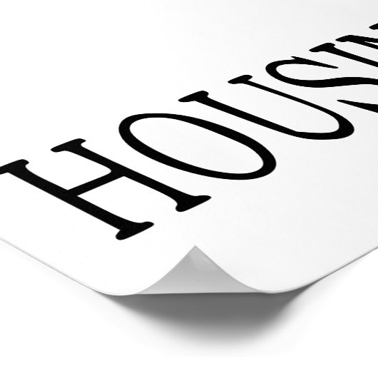 住宅墜落 ポスター (角)