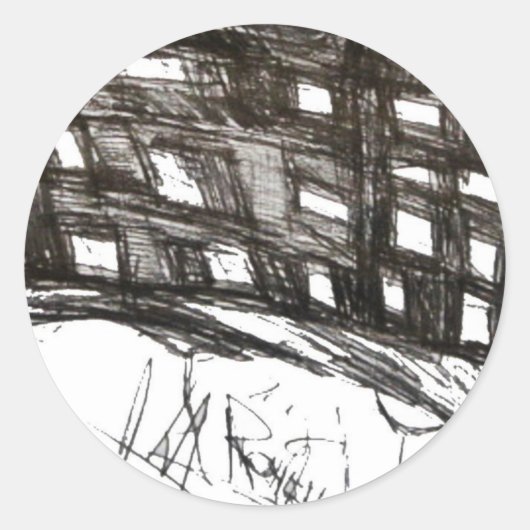 住宅墜落 ラウンドシール (正面)