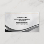 住宅室 | 金属金ゴールド 名刺 (裏面)