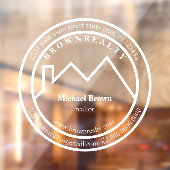 住宅屋根不動産エージェントのロゴ ウィンドウサイン (シート2)