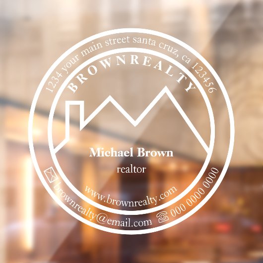 住宅屋根不動産エージェントロゴ ウィンドウサイン (シート2)