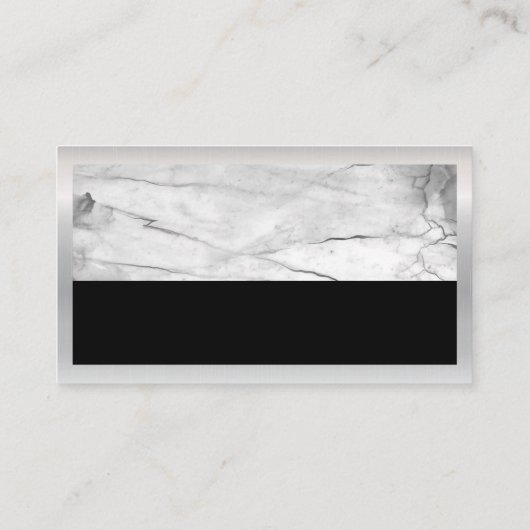 住宅屋根 |メタリック大理石 名刺 (裏面)