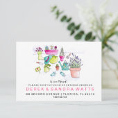 住宅庭師を移動した住所カードの変更 案内状 (スタンド正面)