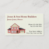 住宅建築業者の建築の建築家の名刺 名刺 (正面)