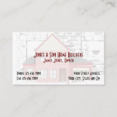 住宅建築業者の建築の建築家の名刺 名刺 (正面)