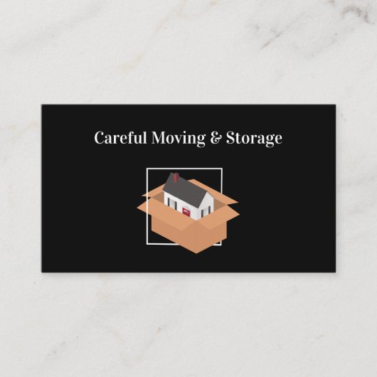 住宅引越し業者の移動と保管 名刺 (正面)