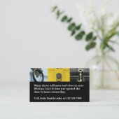 住宅所有不動産への開実在設 名刺 (スタンド正面)