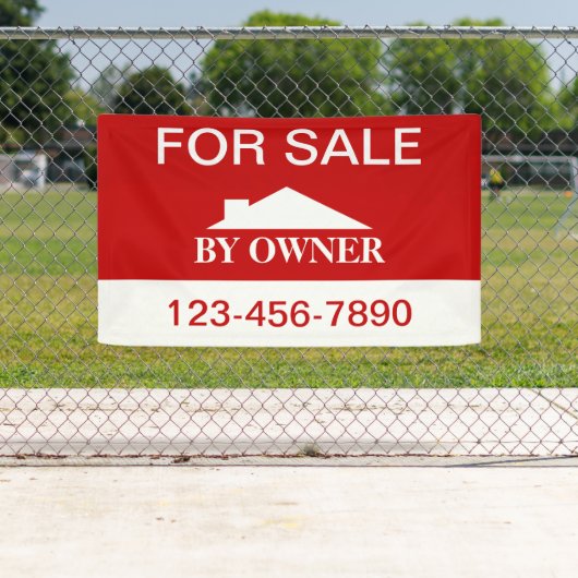 住宅所有者による販売用ホーム 横断幕 (インサイチュ)