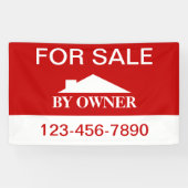 住宅所有者による販売用ホーム 横断幕 (横)