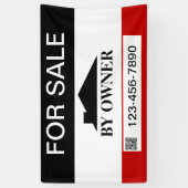 住宅所有者による販売用ホーム 横断幕 (縦)