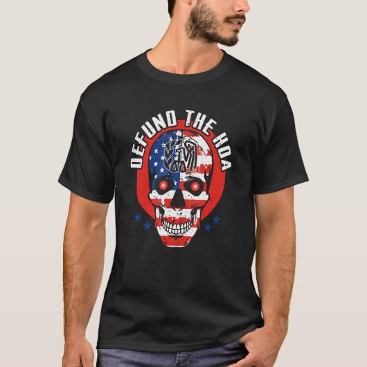 住宅所有者協会HOA_2の資金を取り消す Tシャツ (正面)