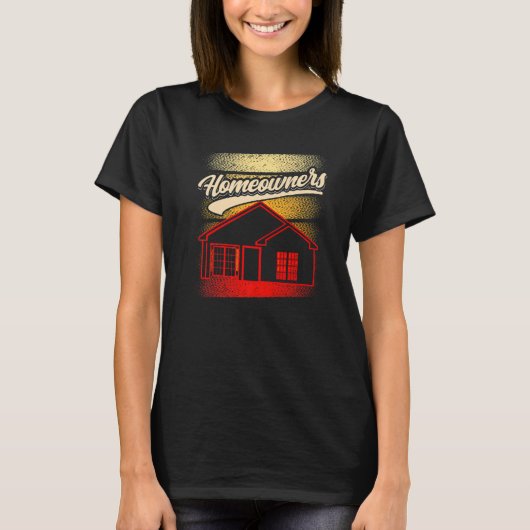 住宅所有者 家主 自宅 所有者 家 Tシャツ (正面)
