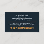 住宅改修サービス 名刺 (裏面)