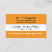 住宅改修サービス 名刺 (裏面)