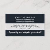 住宅改修サービス 名刺 (裏面)