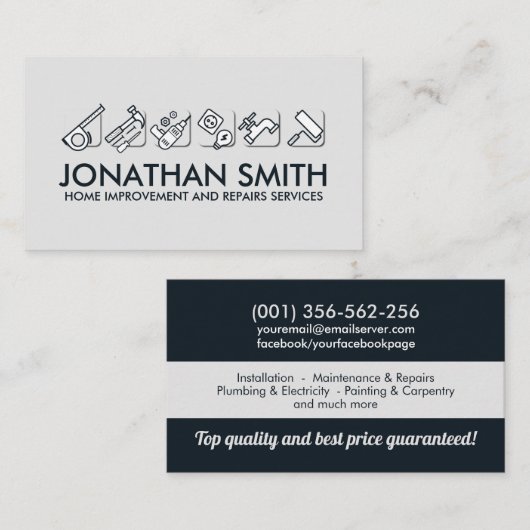 住宅改修サービス 名刺 (正面/裏面)