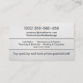 住宅改修サービス 名刺 (裏面)