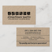 住宅改修サービス 名刺 (正面/裏面)