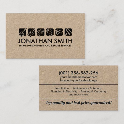 住宅改修サービス 名刺 (正面/裏面)