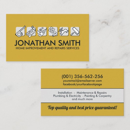 住宅改修サービス 名刺 (正面/裏面)