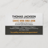 住宅改修サービス 名刺 (裏面)