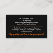 住宅改修サービス 名刺 (裏面)