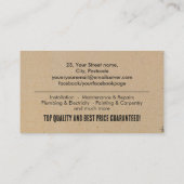 住宅改修サービス 名刺 (裏面)