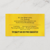 住宅改修サービス 名刺 (裏面)