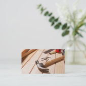 住宅改修・大工名刺 名刺 (スタンド正面)