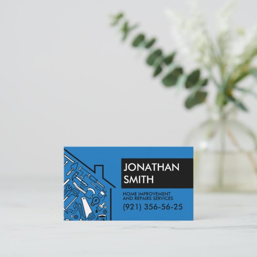 住宅改修Handyman Services 名刺 (スタンド正面)