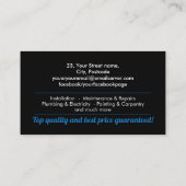 住宅改修Handyman Services 名刺 (裏面)