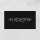 住宅改良修理サービスの便利屋 名刺 (裏面)