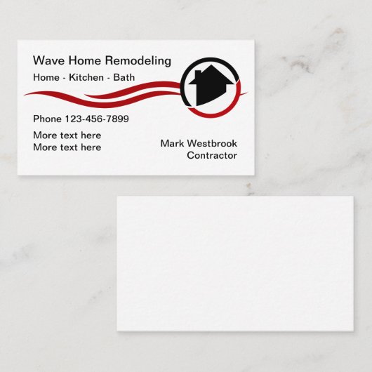 住宅改装モダン名刺 名刺 (正面/裏面)