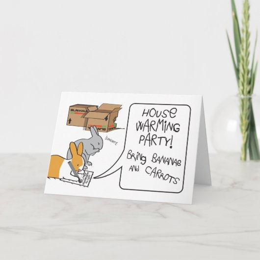 住宅暖房 招待状 (正面)