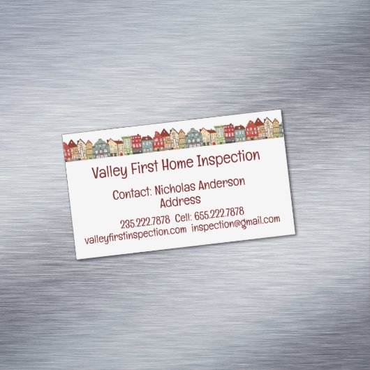 住宅検査許可住宅検査官 マグネット名刺 (インサイチュ)